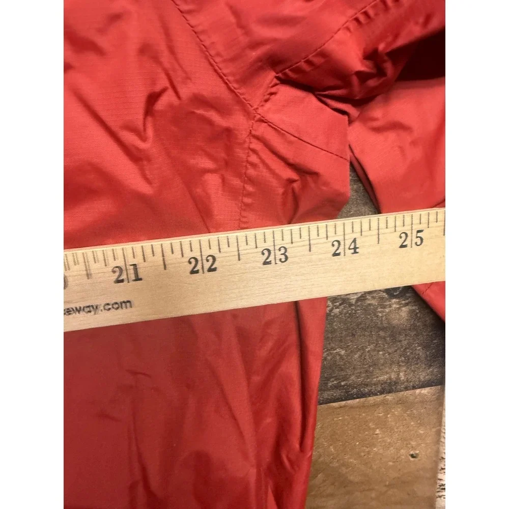 The‎ North Face Mens HyVent 1/2 Zip Rain Jacket Orange Red Pullover Size L